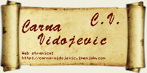 Čarna Vidojević vizit kartica